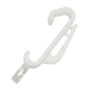 Gardinia Gardinen-Clip-Gleiter, weiß, für Gardinenschienen, 20er-Pack.