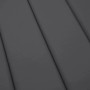 Anthrazitfarbene Sonnenliegen-Auflage (200x60x3 cm) aus Oxford-Gewebe.