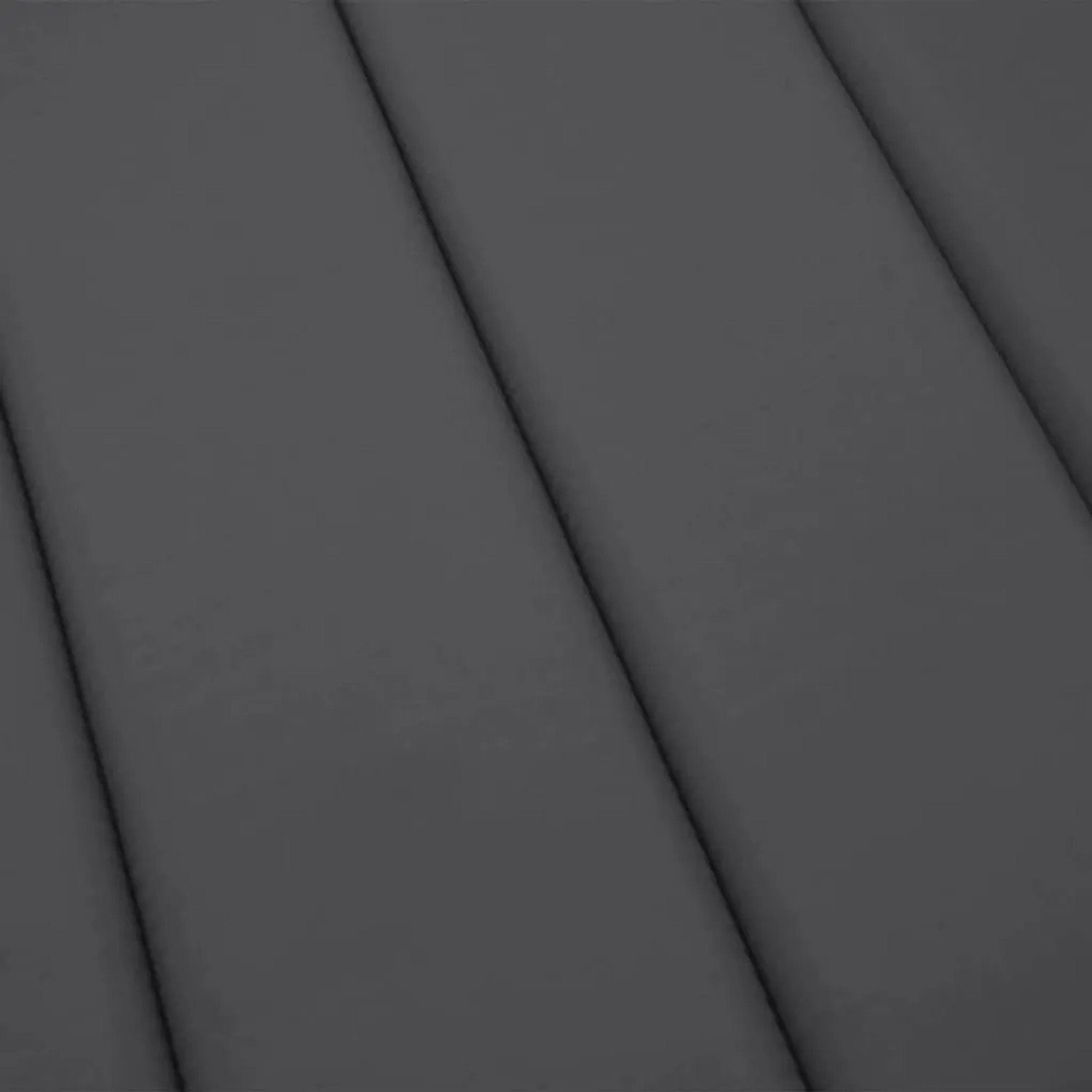 Anthrazitfarbene Sonnenliegen-Auflage (200x60x3 cm) aus Oxford-Gewebe.