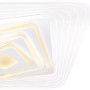 Moderne, dimmbare LED Deckenleuchte Jocelyn, 50 cm, in Weiß mit Farbwechsel.