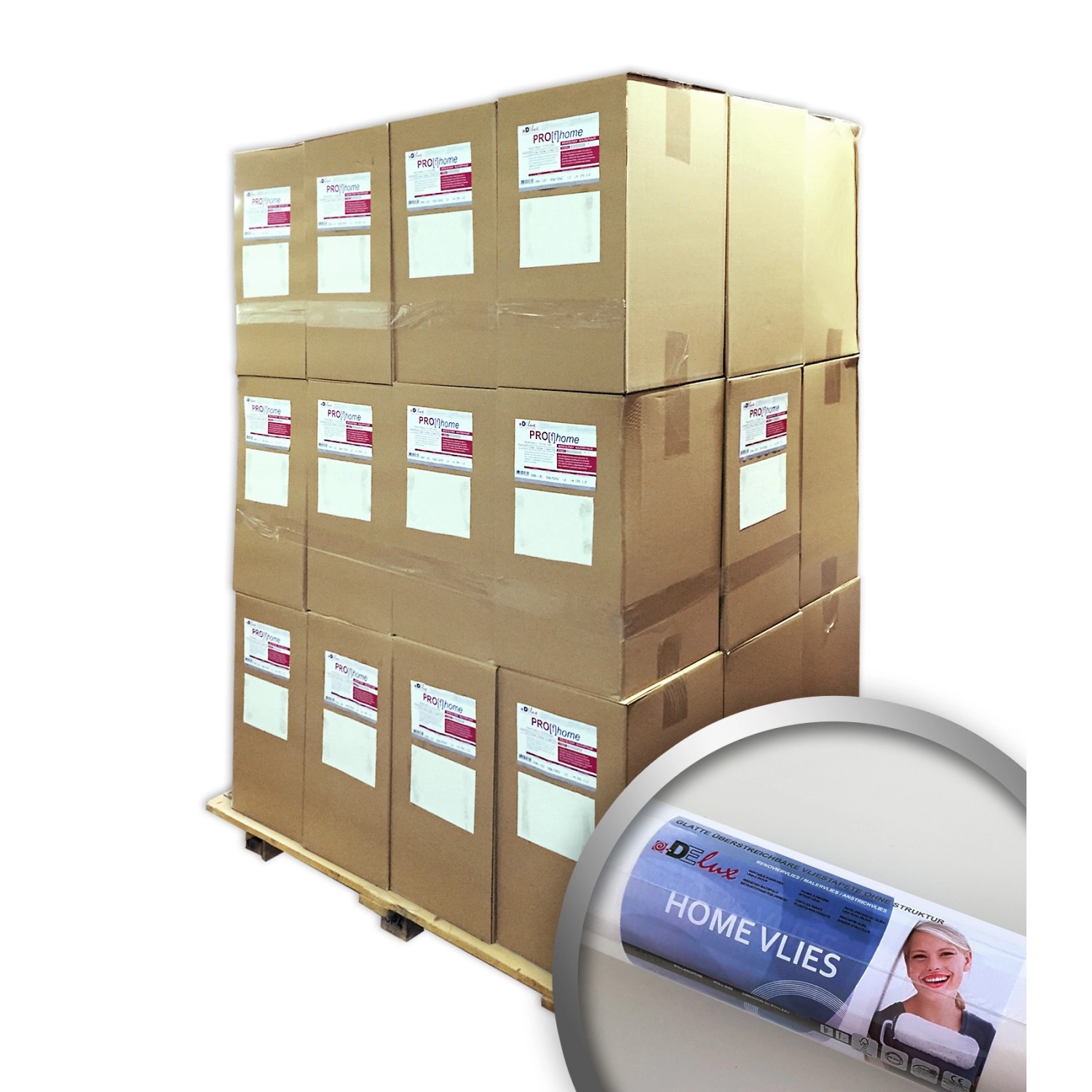 PROFHOME HomeVlies 120 g glatte überstreichbare Vliestapete Malervlies 1 Pa günstig online kaufen