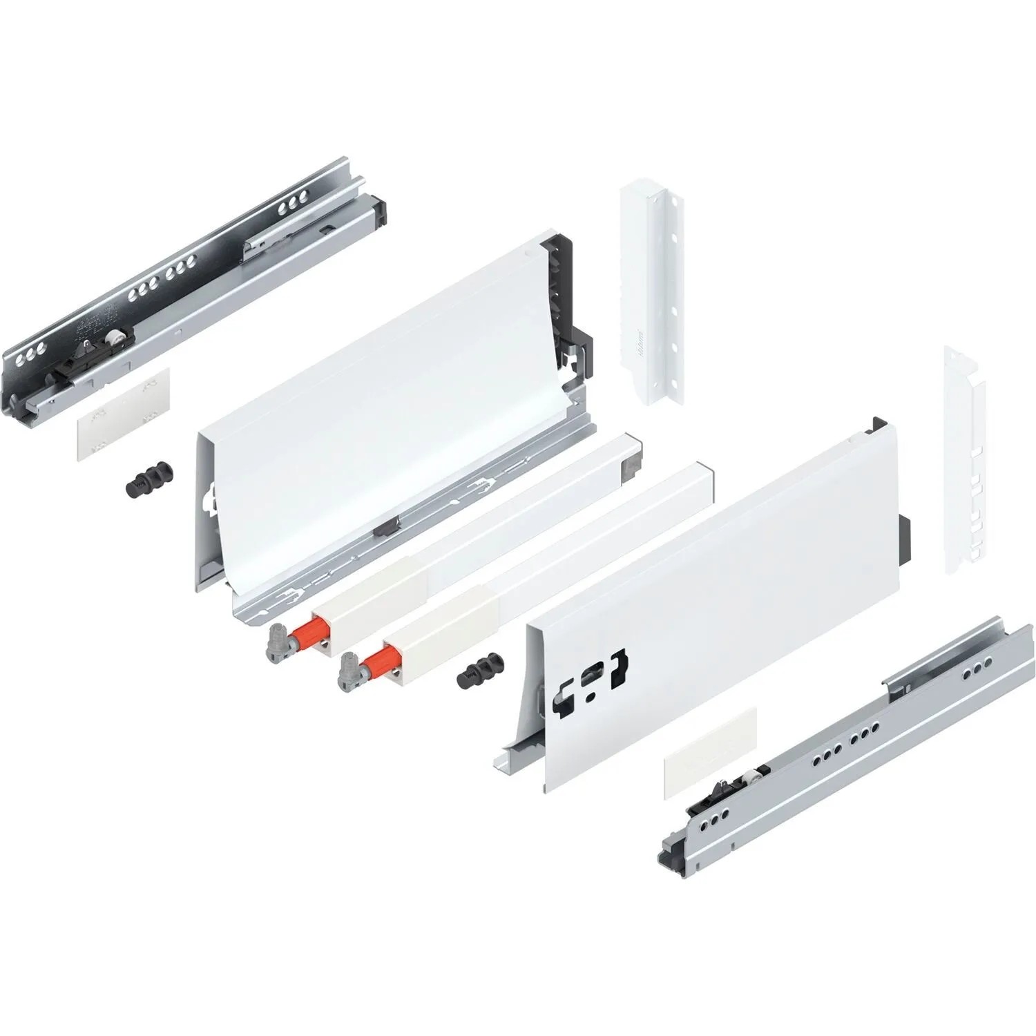 Blum D-Reling K Tandembox antaro Vollauszug 300 mm 30 kg Seidenweiß 1 Paar