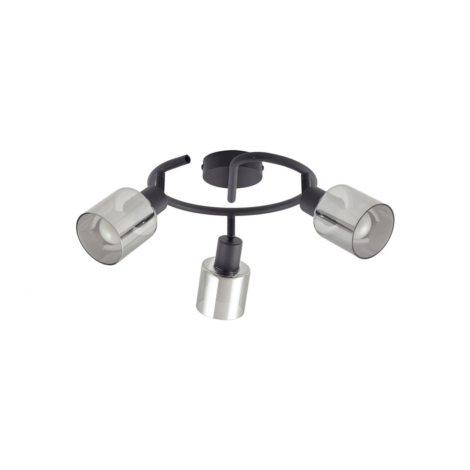 Lindby Strahler Netty 10030721 Modern in Alu aus Glas 3-flammig E14 Wohnzimmerleuchte