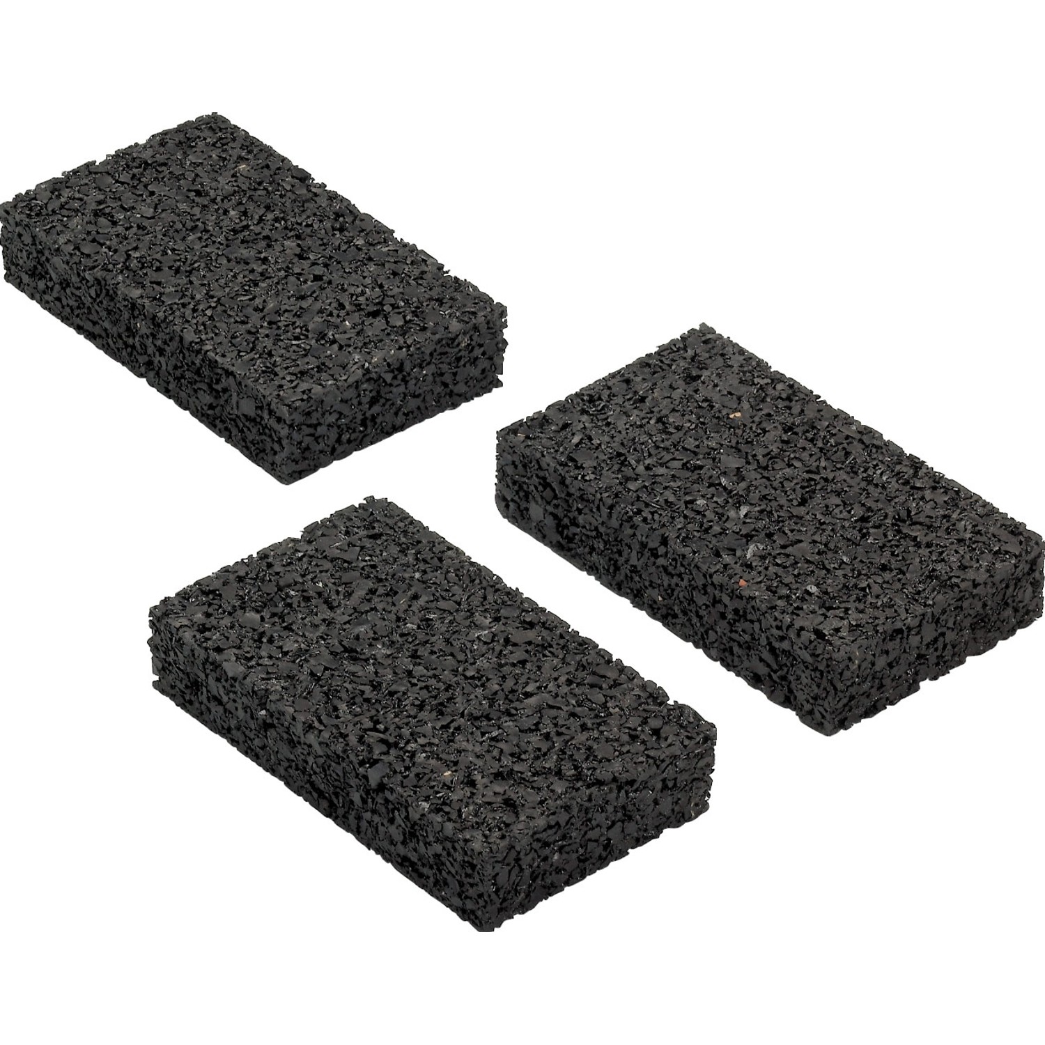 Auflagepads für Unterkonstruktion Schwarz 9 cm x 6 cm x 0,3 cm 60 Stück