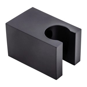 Schöner Wohnen Brauseschlauch Tesko Wandhalterung in Mattschwarz.