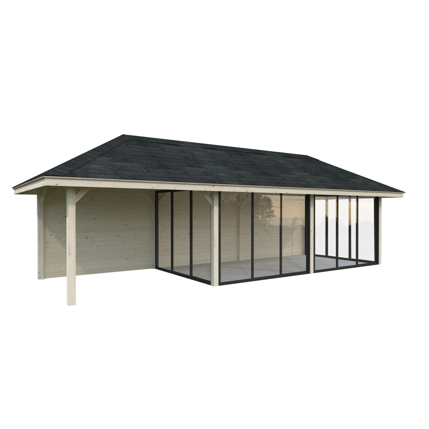 Palmako Pavillon Bianca Set218 Slide Transparent 876 cm x 300 cm FSC® günstig online kaufen