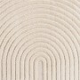 Detailansicht: Ayyildiz Kurzflorteppich Art 1122 in Creme mit 3D-Relief, 120x170 cm.