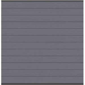 Sichtschutzzaun-Feld System WPC Classic in Anthrazit, 178x183 cm.