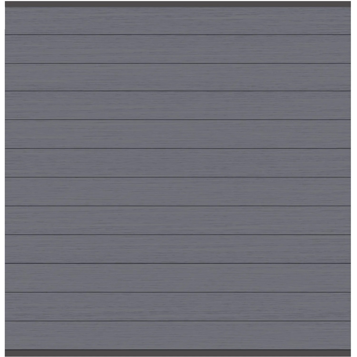 Sichtschutzzaun-Feld System WPC Classic in Anthrazit, 178x183 cm.