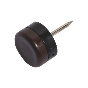 Kunststoffgleiter mit Stift, Ø 18 mm, für Möbel und Oberflächenschutz.