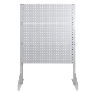 PROREGAL Werkzeugwand mit 3 Lochplatten, 171x106,5x73 cm, lichtgrau, zur Werkzeugorganisation in Werkstatt und Garage.