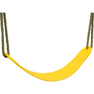 Gelbe Schaukel mit Seilen für Karibu Schaukel Set, Zubehör für Gartenspielgeräte.