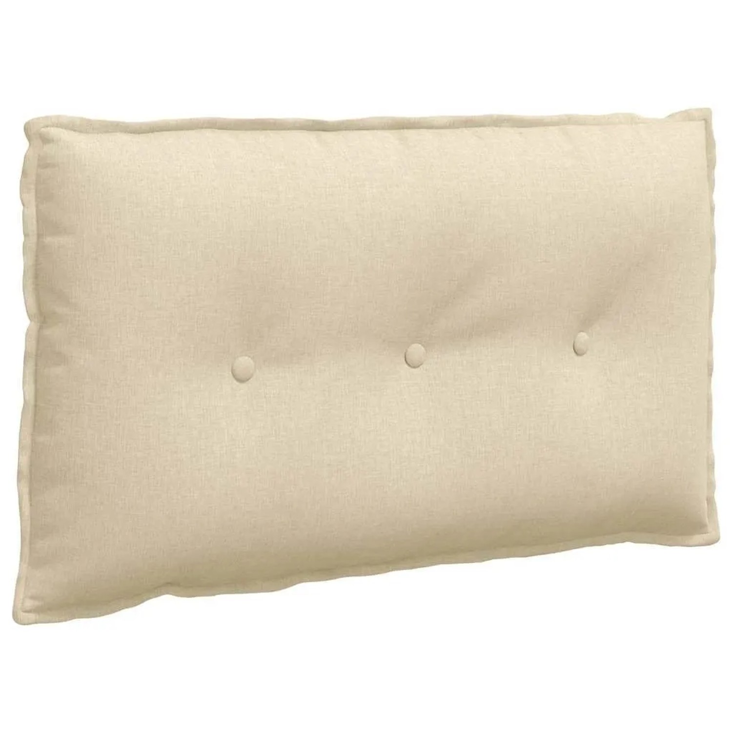 vidaXL Rückenkissen Creme 80 x 19 x 50 cm Stoff 42014708