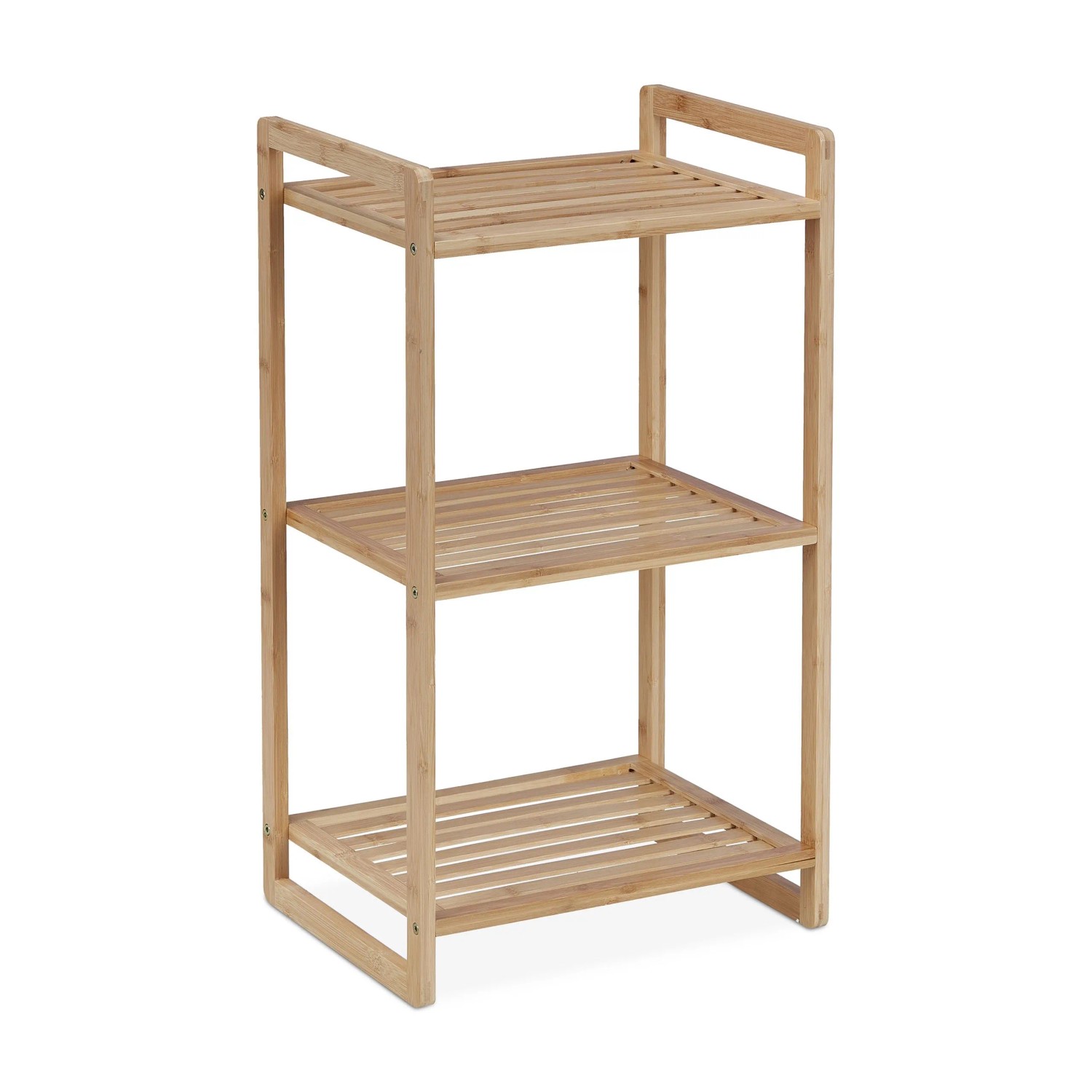 Relaxdays Regal Bambus Natur 3 Ablagen 70 cm x 40 cm x 30 cm 2,2 kg