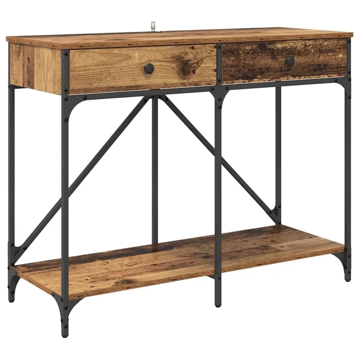 vidaXL Konsolentisch Altholz 100 x 39 x 78,5 cm Holzwerkstoff 882806