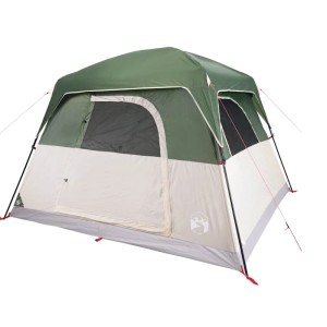 vidaXL Campingzelt 4 Personen Grün Wasserdicht 94542