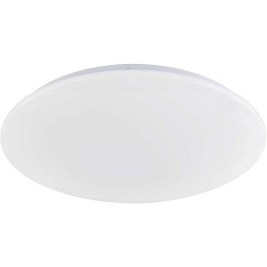 Weiße, runde LED Deckenleuchte Mona von Fischer & Honsel, Ø 39,5 cm, für Wohnräume.