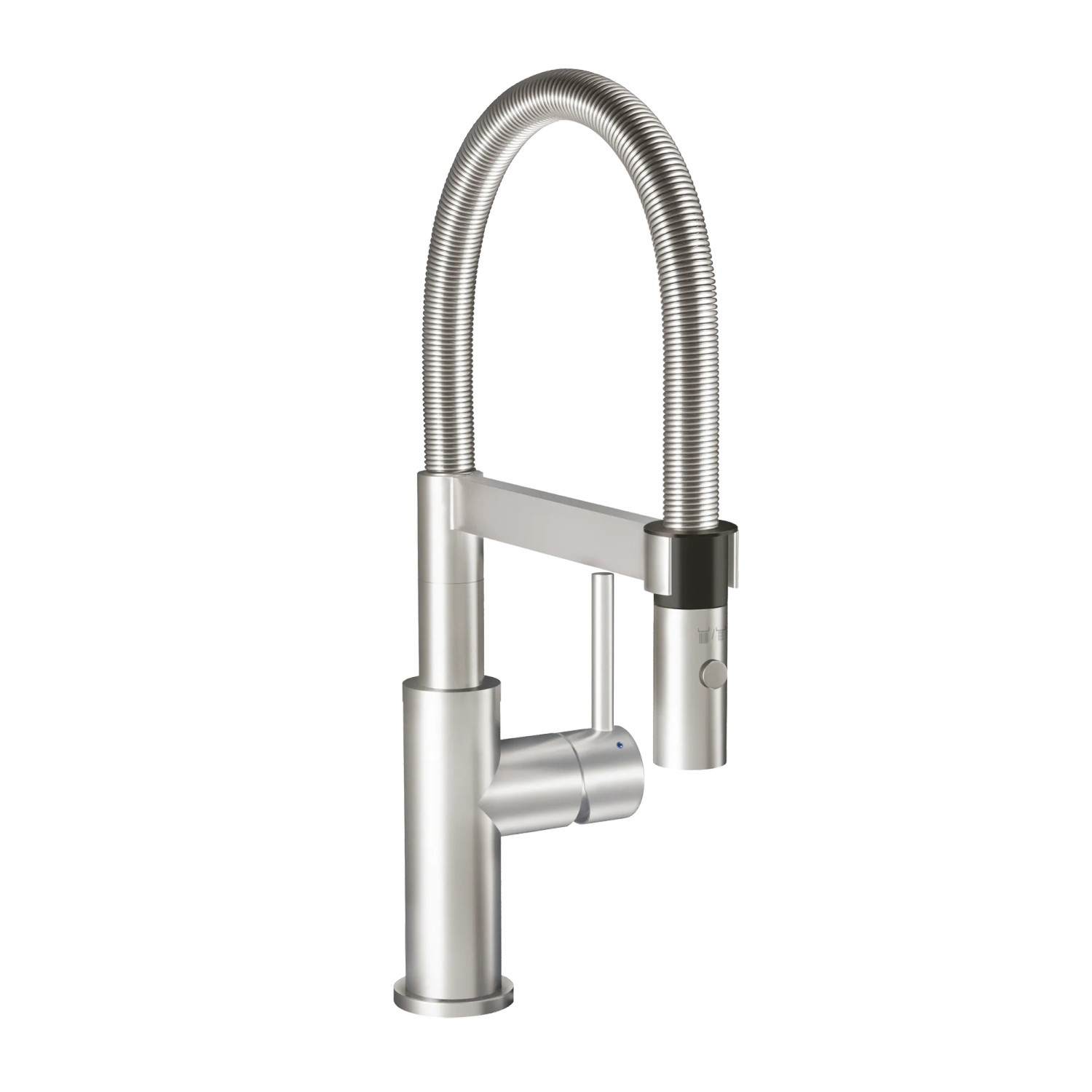 Villeroy & Boch Küchenarmatur Steel Expert Compact Hochdruck Armatur Umschaltfunktion Wassersparend Edelstahl Massiv