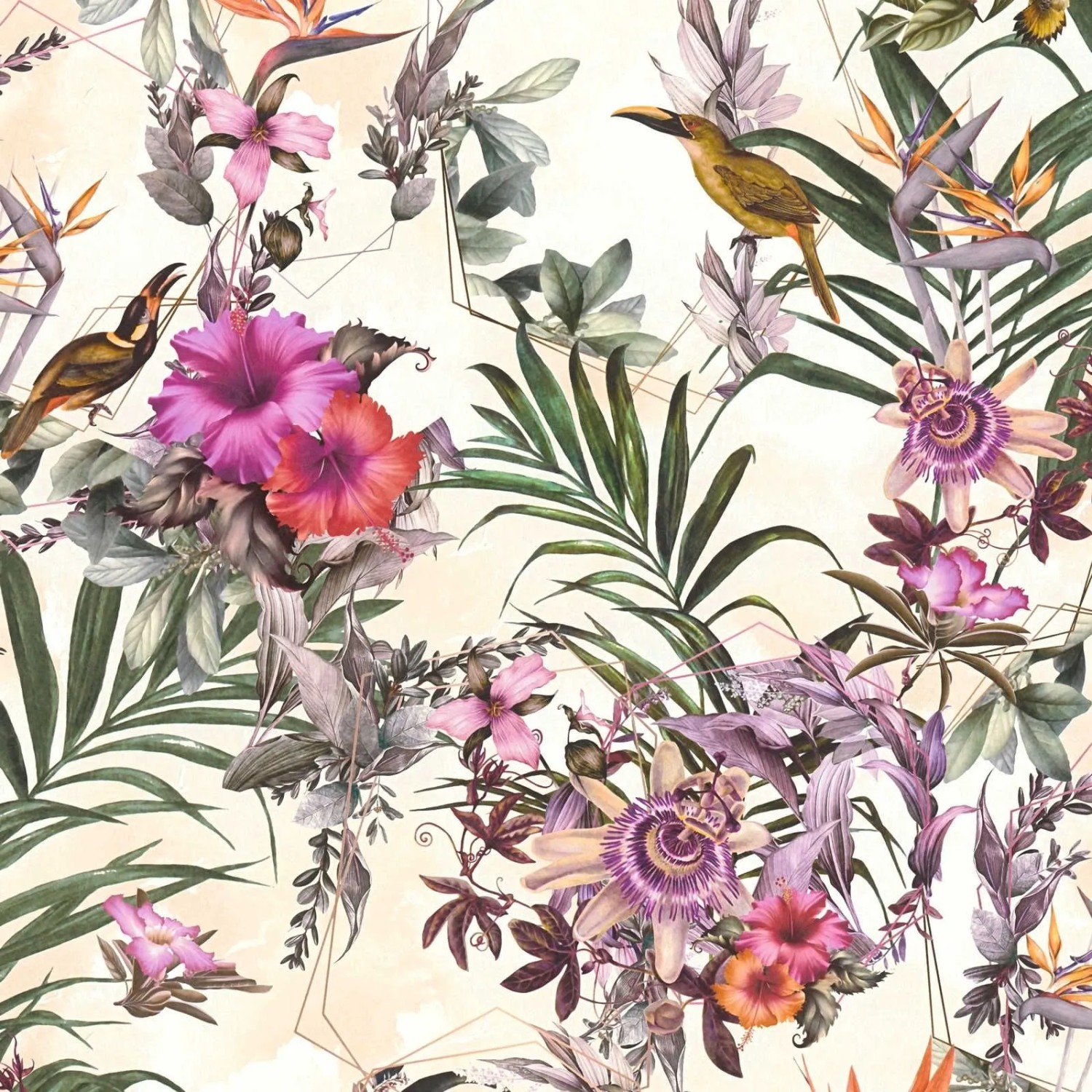 Tadessi Tapete Floral M1-No.792 Vliestapete in Grün