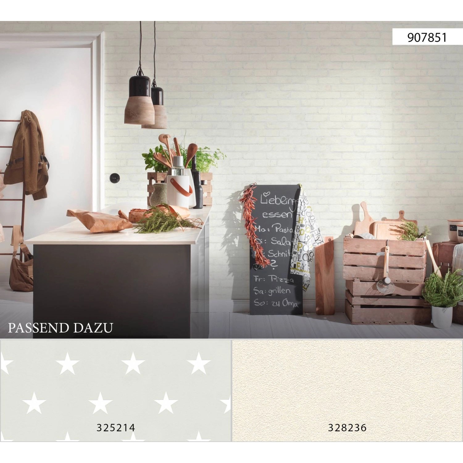 Thumbnail - A.S. Création Tapete Stein-Optik Weiß und Silber 53 cm x 10,05 m AS-907851