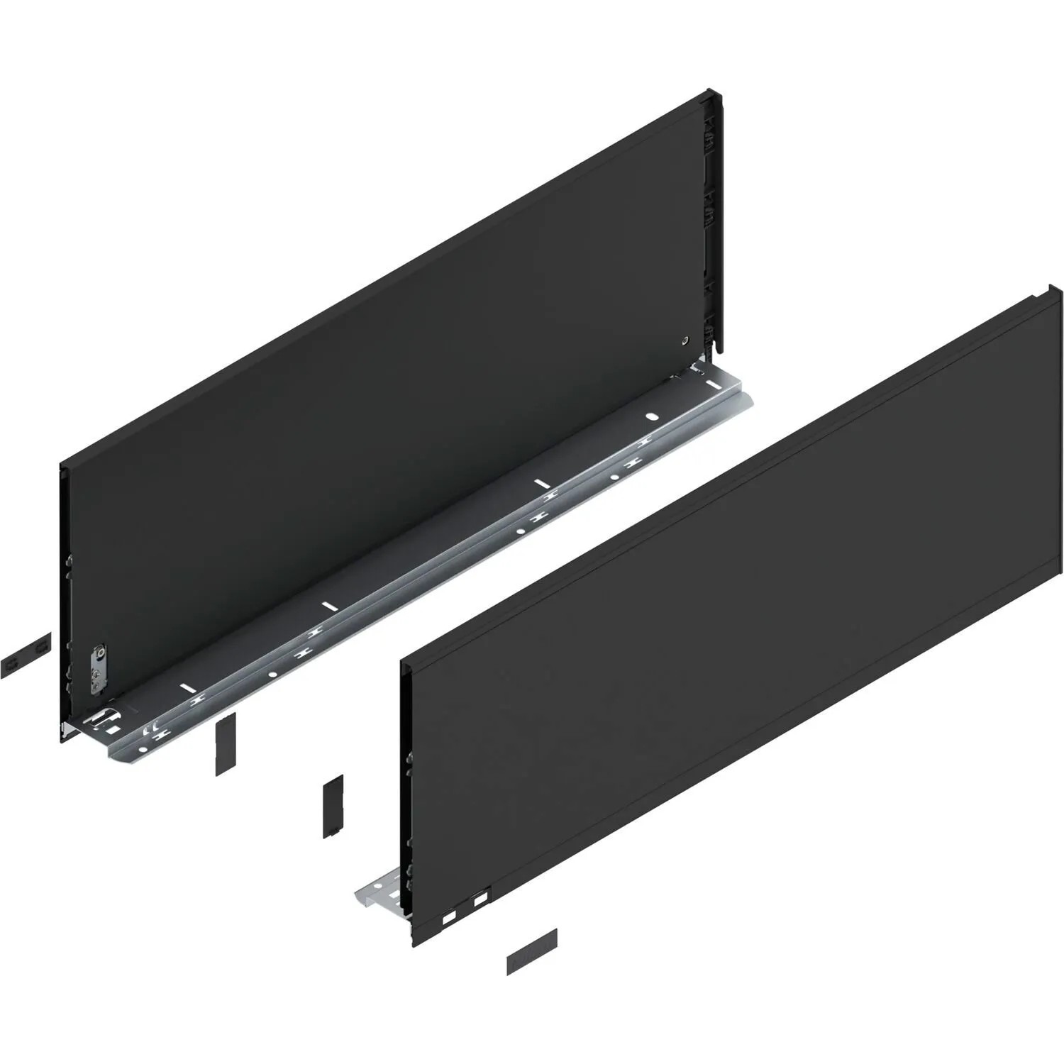 Blum Zarge Legrabox Pure Höhe F Nennlänge 650 mm Carbonschwarz Matt