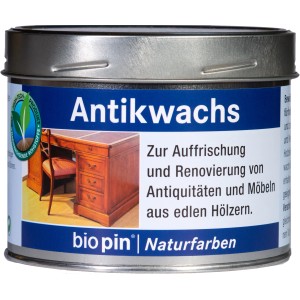 Dose Biopin Antik-Renovierwachs Farblos 500ml für antike Möbel und Holz.