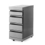MyOutdoorKitchen Schubladenmodul Stainless Collection aus Edelstahl mit 4 Schubladen.