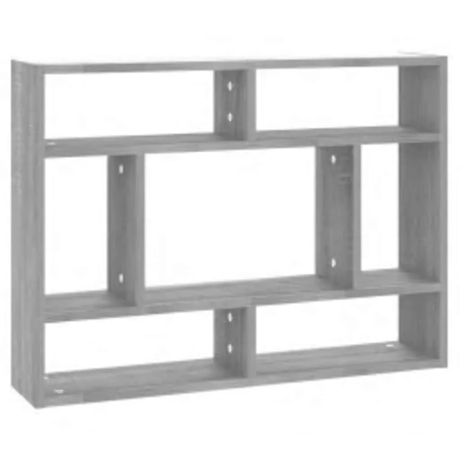vidaXL Wandregal Grau Sonoma 75x16x55 cm Holzwerkstoff 815844