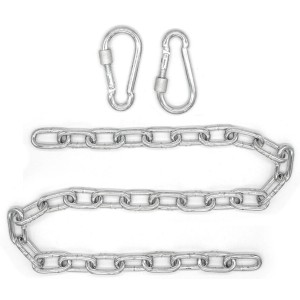 AMANKA Hängesessel Kette 100cm mit 2 Karabinerhaken, Aufhängung bis 230kg.