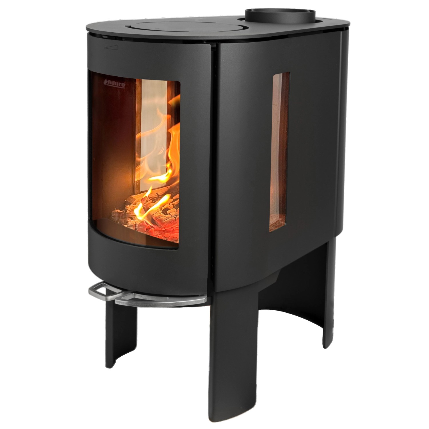 Aduro 23 Kaminofen Stahl Schwarz 6,3 kW mit Automatik