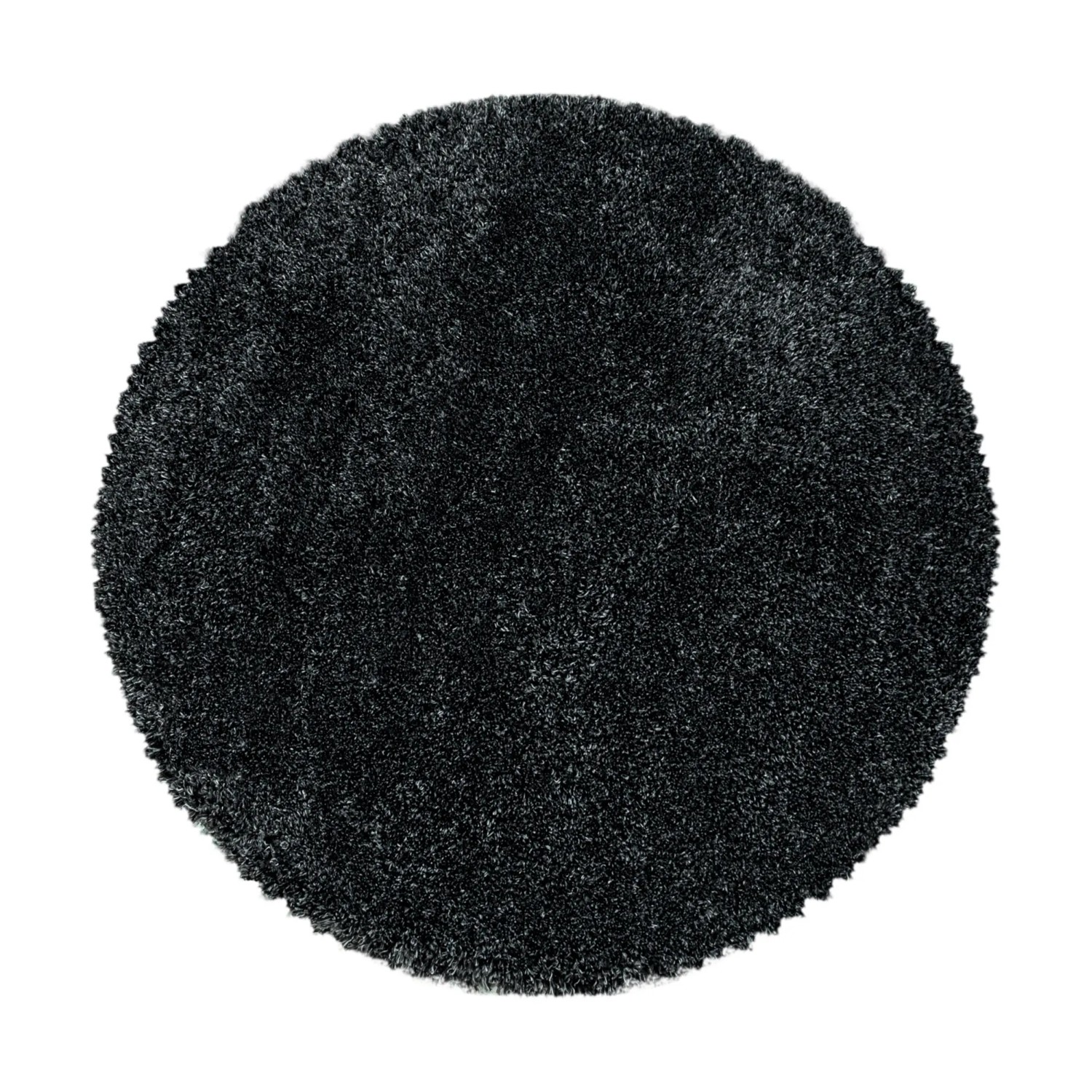Ayyildiz Hochflorteppich Fluffy 3500 Anthrazit Ø 160 cm