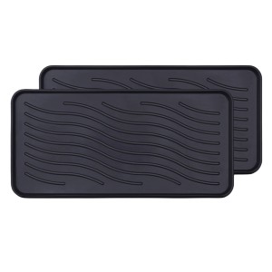 2er Pack Bestlivings Schuhabtropfschalen, 50x38cm, aus Polypropylen, für Fußmatten & Schmutzmatten.