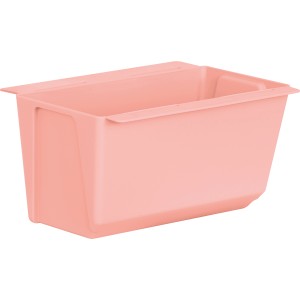 Zartrosa Geli Pflanzgefäß für Europaletten, 18x13,5x10 cm, rechteckig.