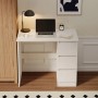 Rebiko Computertisch Weiß Modern Für Jugendliche Mit Schubladen Loft 90 Cm_5