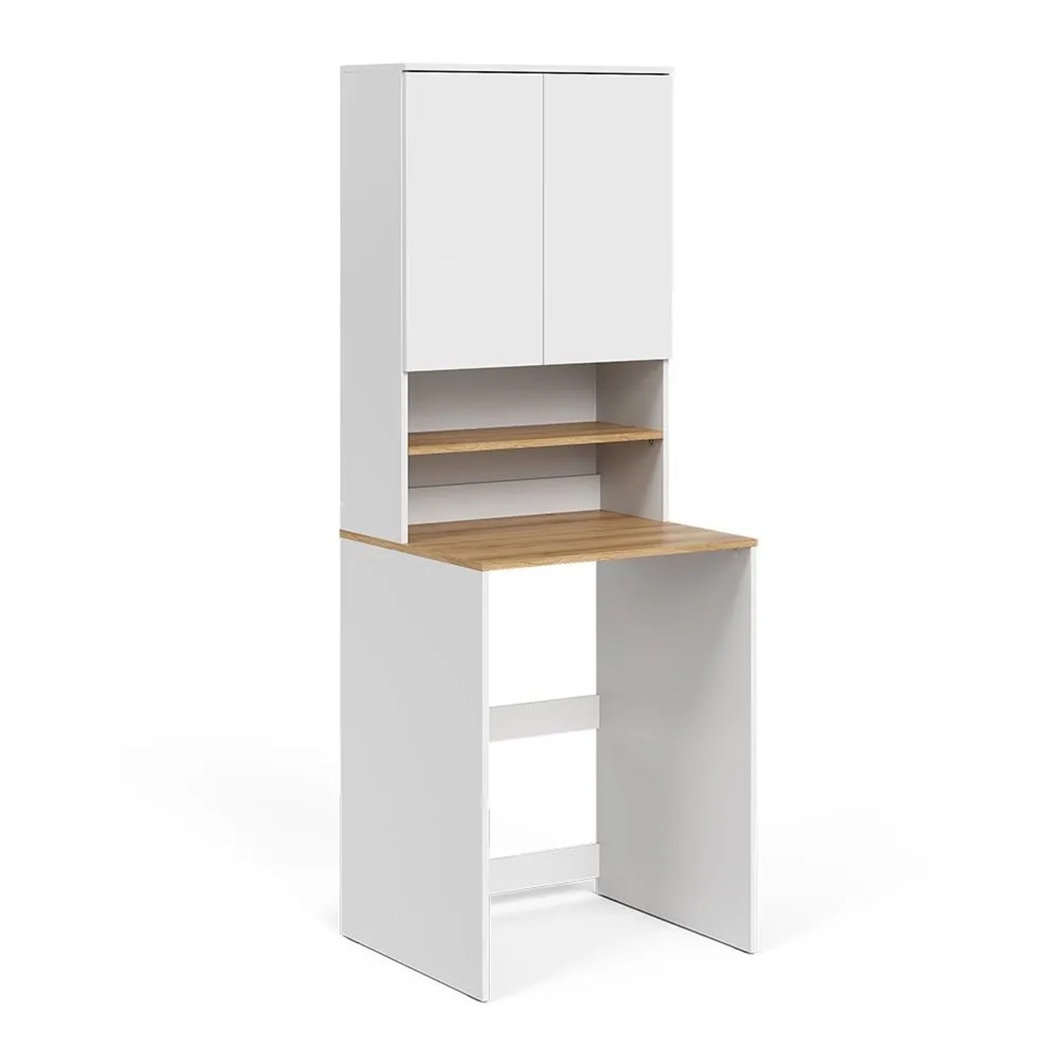 Vicco Waschmaschinenschrank Viktor Weiß Artisan 68 x 88 2 Teile mit Regal Art Nr 58029