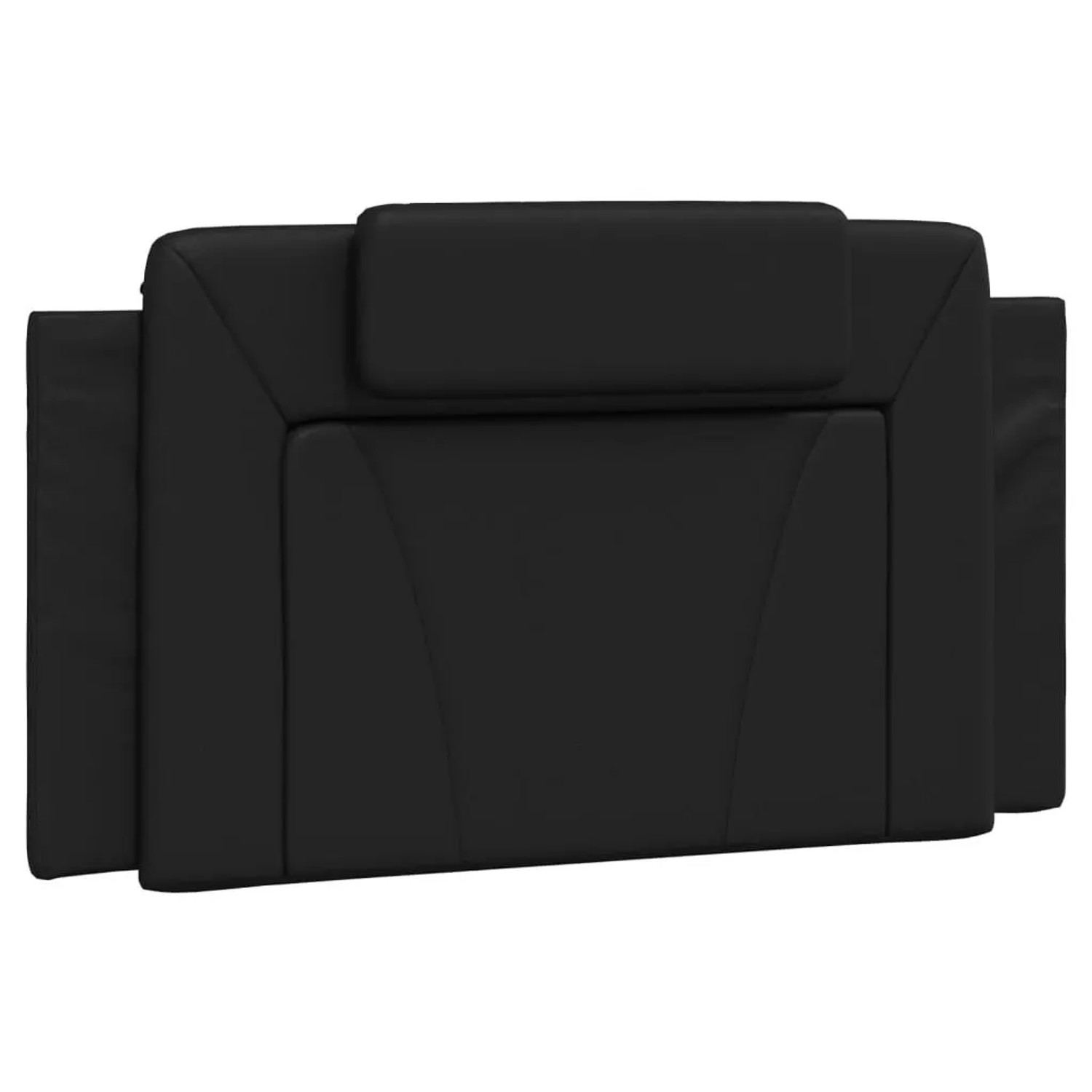 vidaXL Kopfteil-Kissen Viana Schwarz 100 cm Kunstleder 374774