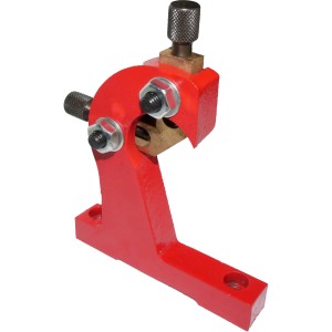 Rote Rotwerk Lünette mitlaufend für Drehmaschine EDM 300/350, Werkzeug zur Werkstückstabilisierung.