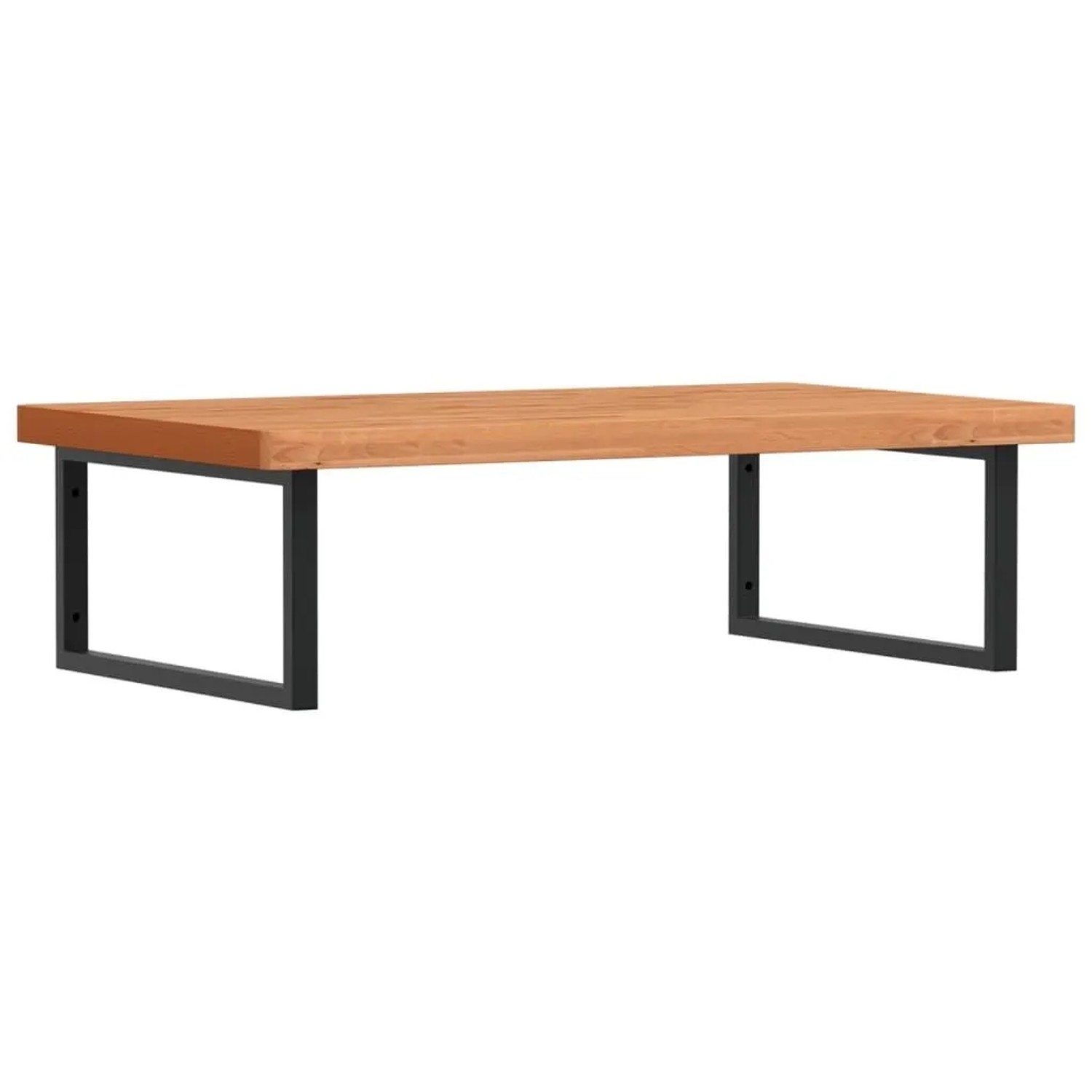 vidaXL Waschbeckenregal Wandmontage Stahl und Massivholz Buche 3302529