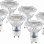 6er Set Näve GU10 LED Leuchtmittel, 5W, Reflektor R50, warmweißes Licht.