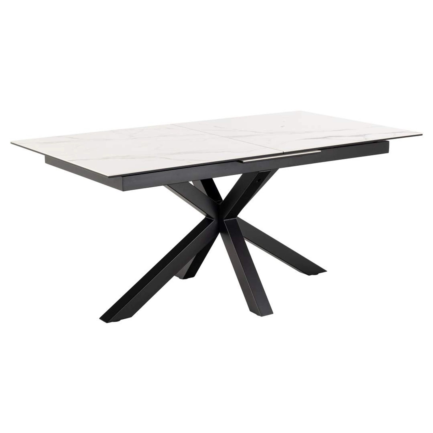 ebuy24 Heaven Esstisch 90x168/210cm inkl 1 Zusatzplatte Weiß günstig online kaufen