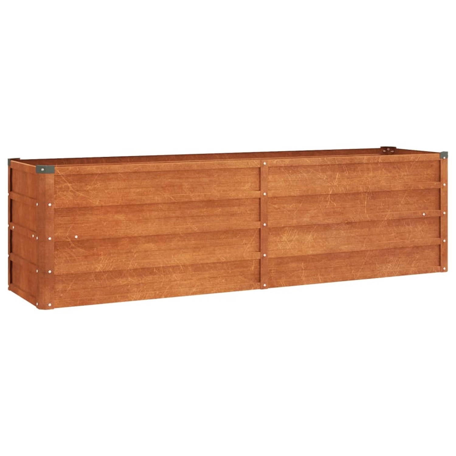 furnicato Hochbeet Rostig 160x40x45 cm Cortenstahl