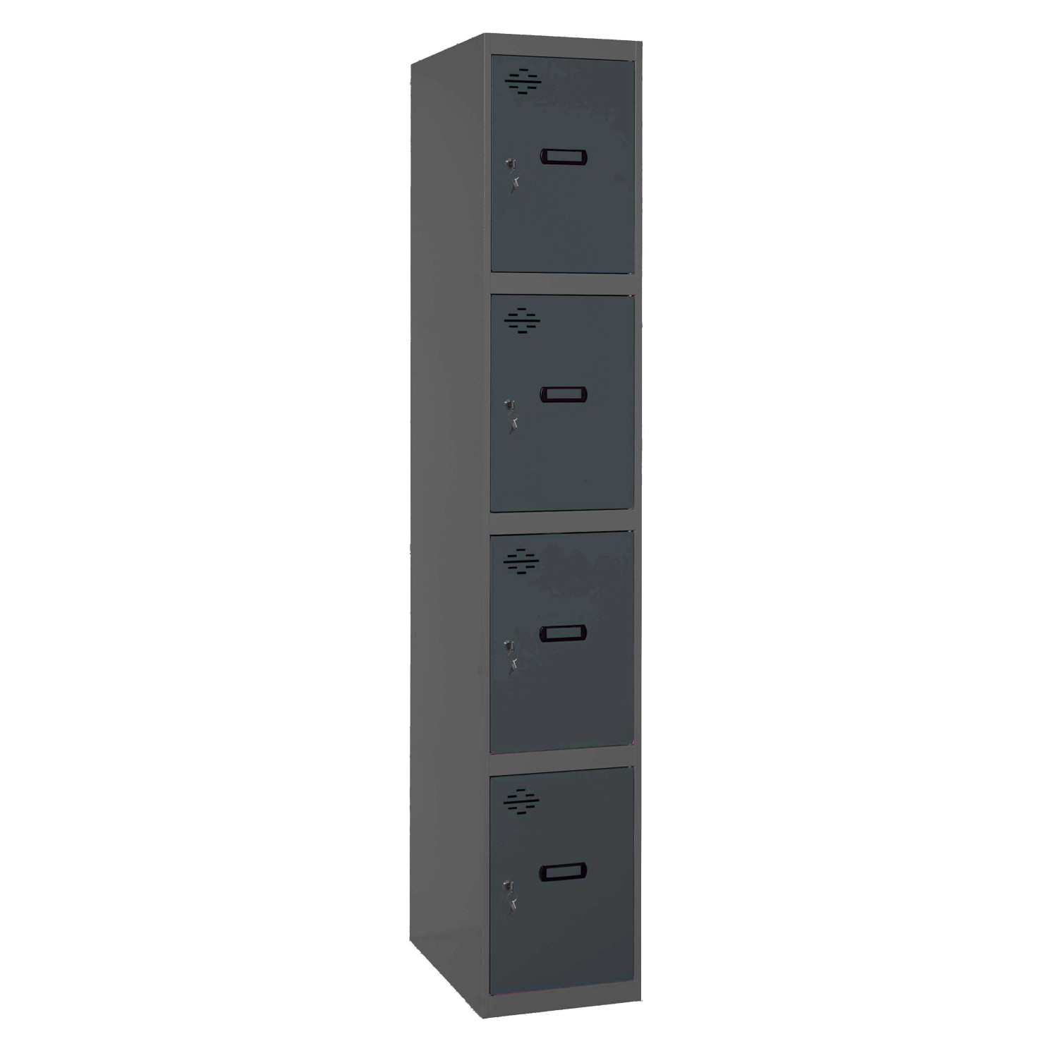 PROREGAL Spind AMEGO HxBxT 180 x 30 x 50 cm 4 Abteile Grundmodul Anthrazit- günstig online kaufen