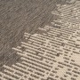 MeGusta Flachflor Teppich Paula, 120x170 cm, braun-creme, modernes Design für Innen- und Außenbereiche.