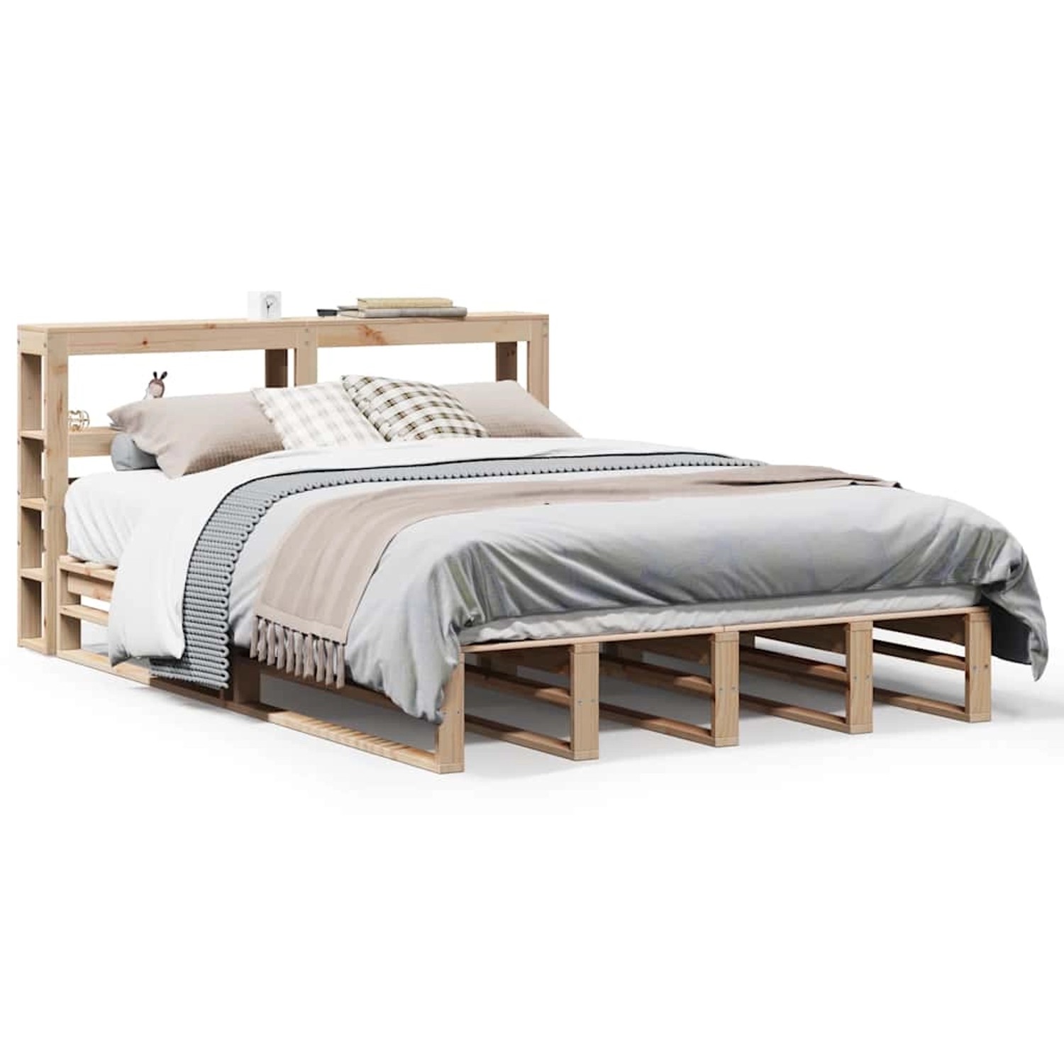 vidaXL Massivholzbett ohne Matratze 120x190 cm Kiefernholz 3306516 günstig online kaufen