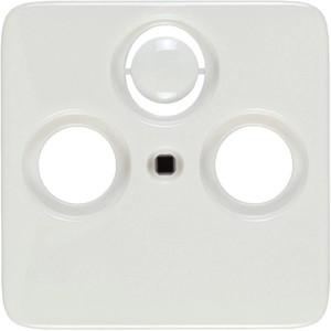 Legrand Creo Ultraweiß Abdeckung für Antennensteckdose mit drei Aussparungen.