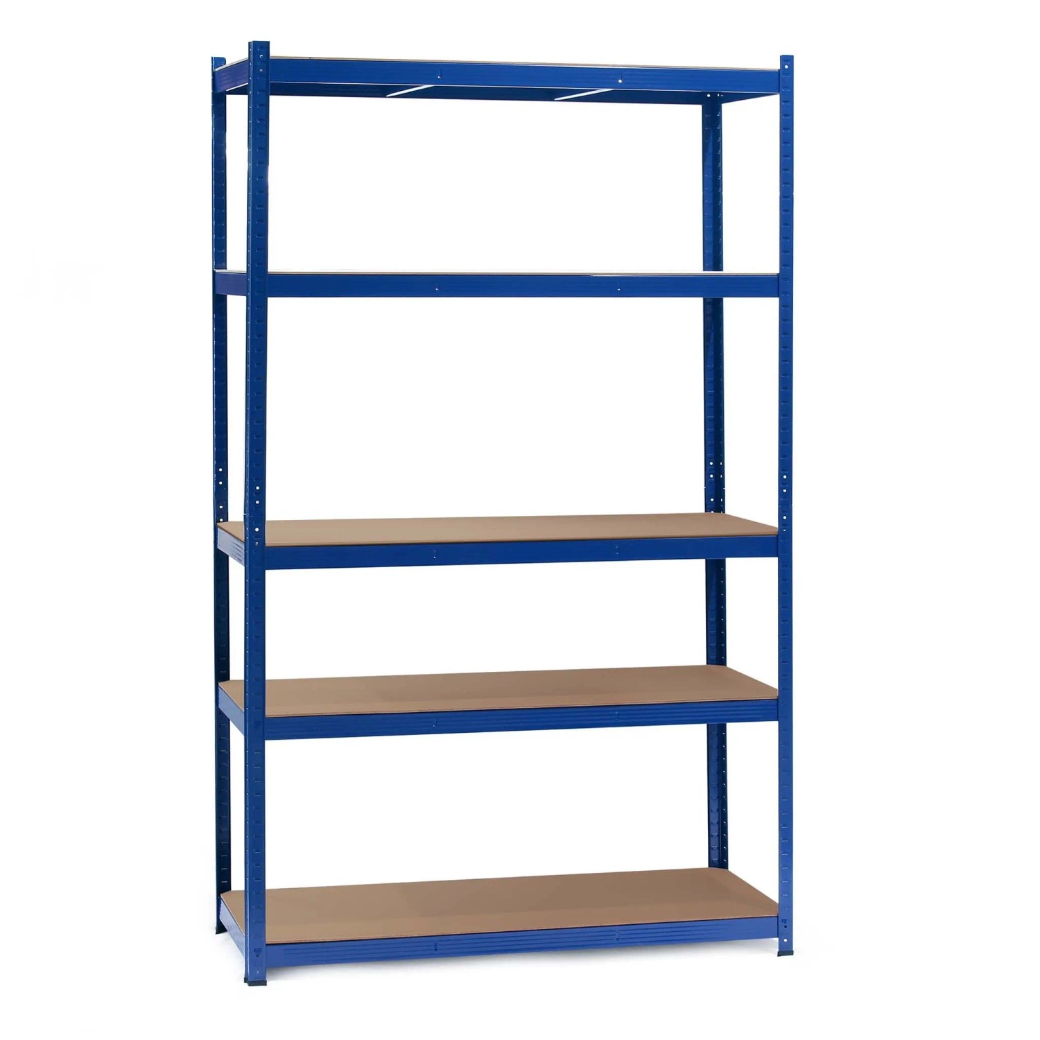 Wiltec Schwerlastregal 120X50X204Cm 200Kg Steckregal Blau Werkstattregal Keller