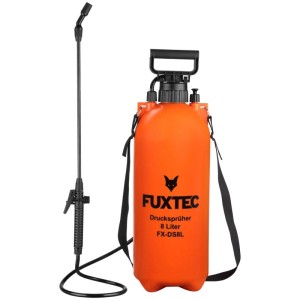 FUXTEC Drucksprüher 8 Liter FX-DS8L 8L 55cm Sprühlanze 2.5 Bar Hohlkegel Spritzbild 35° Spritzwinkel