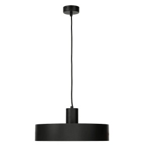 Licht-Erlebnisse Pendelleuchte Rund Ø 35 cm Metall Schwarz E27 Retro Design