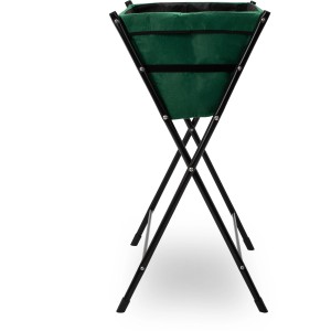 VegTrug Poppy Go Metall-Hochbeet, dunkelgrün, 65x40x79 cm. Ideal für Balkon und Terrasse.