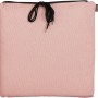 Rosa In the Mood Bistro Kissen Paddy, 40x40 cm, mit schwarzen Kordeln zum Befestigen.